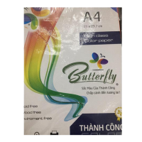 Bìa màu A4 160 gsm dạ quang