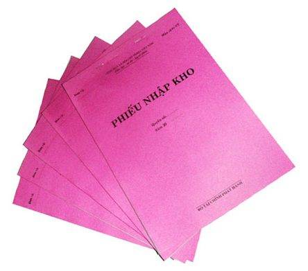Phiếu nhập kho 2 liên A4